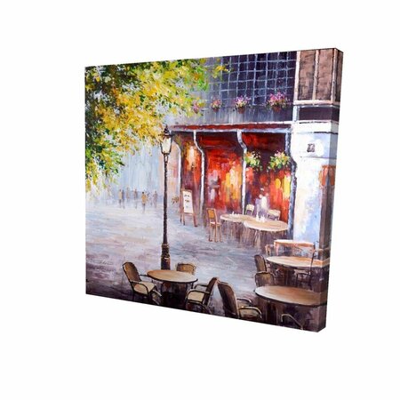 BEGIN HOME DECOR 32 x 32 in. Outdoor Restaurant by A Nice Day-Print on Canvas 2080-3232-ST6
